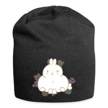 Süßes Häschen - Jersey-Beanie - Schwarz - Vorne