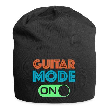 Guitar Mode on | Gitarre, Musik, Musikschule - Jersey-Beanie - Schwarz - Vorne