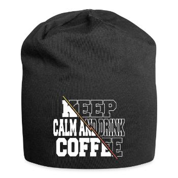 morning fun birthday present idea birthday present - Jersey Beanie - black - Front