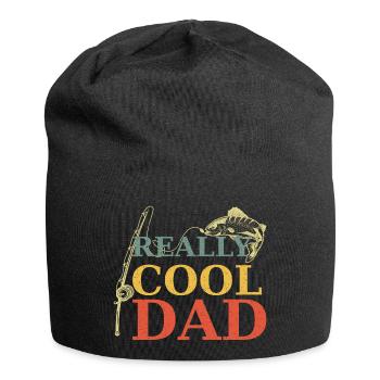 Angeln Really cool dad vintage retro - Jersey-Beanie - Schwarz - Vorne