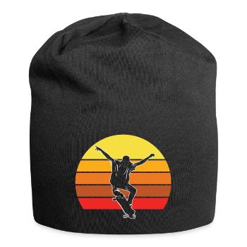 Skateboard, Skateboard, Skateboard-Fan - Jersey-Beanie - Schwarz - Vorne