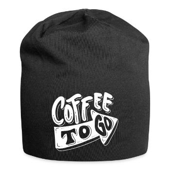 café, j'aime le café, pause café - Bonnet en jersey - noir - Devant