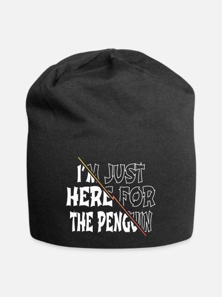 quote geek dancing penguin short sayings ice - Jersey-Beanie - Schwarz