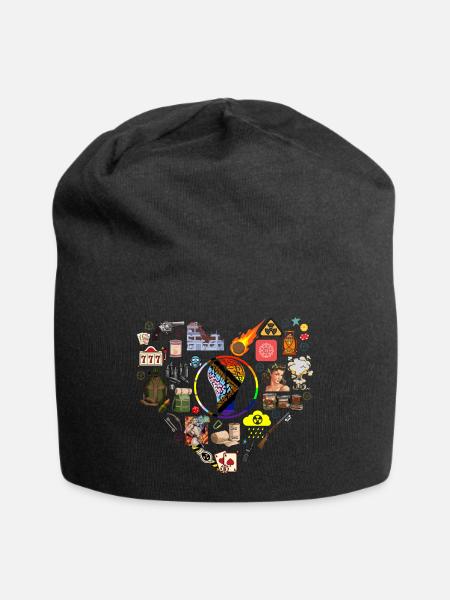 LARP Liebe von Lost Ideas - Jersey-Beanie - Schwarz