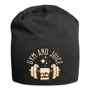 Funny Gym Quote Gym and Juice - Jersey Beanie - black - Front