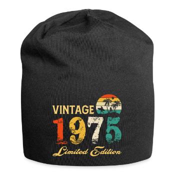 Vintage 1975 Limited Edition Made In 1975 Birthday - Jersey Beanie - black - Front