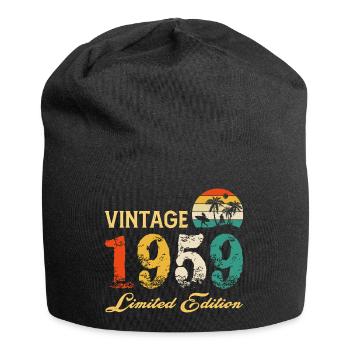 Vintage 1959 Limited Edition Made In 1959 Birthday - Jersey Beanie - black - Front
