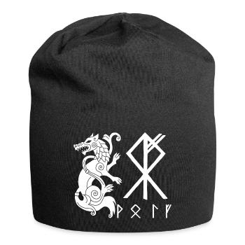 White Wolf Fenrir - Jersey Beanie - black - Front