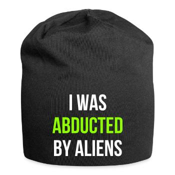 Alien UFO anglais - Bonnet en jersey - noir - Devant
