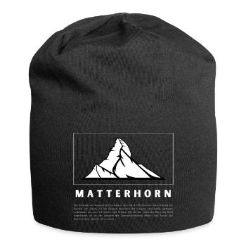 Matterhorn: Juwel der Alpen - Jersey-Beanie - Schwarz - Vorne