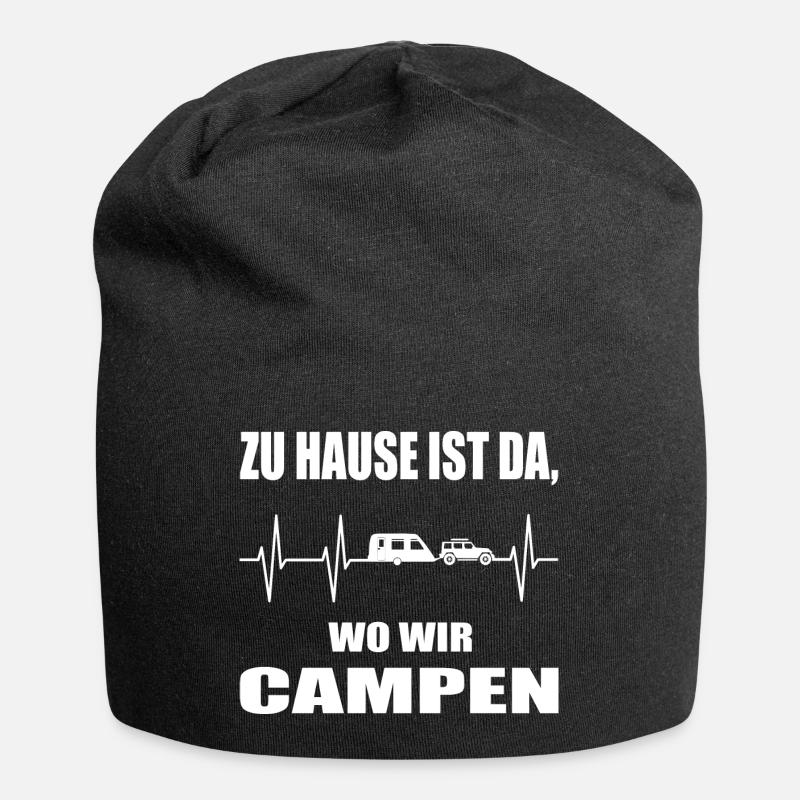 camping - Jersey-Beanie - Schwarz