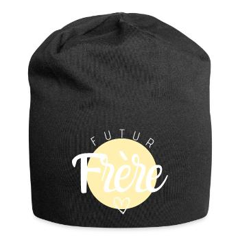 Futur frère - Bonnet en jersey - noir - Devant