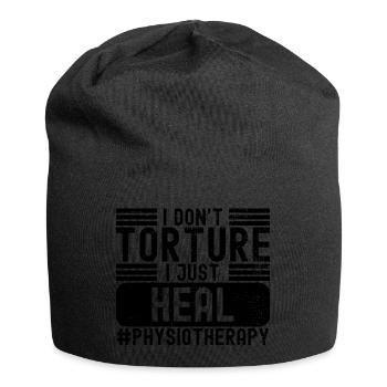 Physiothérapie Physiothérapeute PT Massage Rehab - Bonnet en jersey - noir - Devant