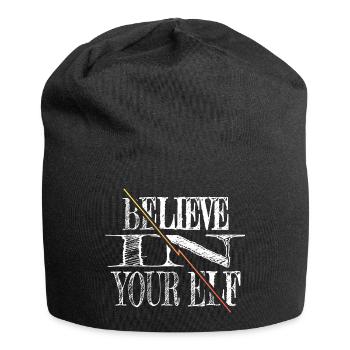 birthday present idea christmas present - Jersey Beanie - black - Front