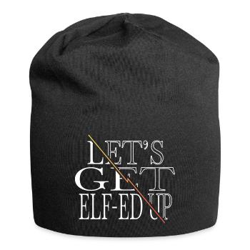 Dictons cadeau Bubaprints cadeau de Noël - Bonnet en jersey - noir - Devant