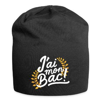 J'ai mon bac - Bonnet en jersey - noir - Devant