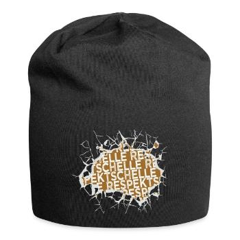 Geek Saying Bday Funny Quote - Jersey Beanie - black - Front