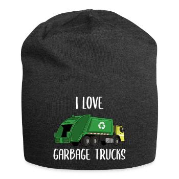 Garbage Truck Love Garbage Collection Child Boy I Gift - Jersey Beanie - charcoal grey - Front