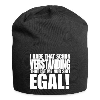 Egal - Jersey-Beanie - Schwarz - Vorne