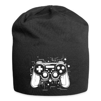 Game Controller - Jersey-Beanie - Schwarz - Vorne