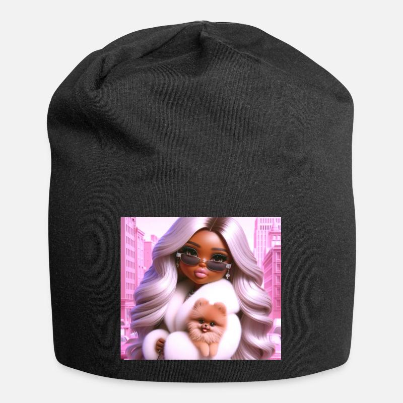 Lady - Jersey Beanie - black