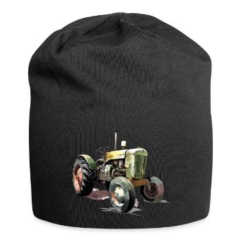 Altmodischer Traktor Nr. 2 - Jersey-Beanie - Schwarz - Vorne