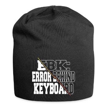 equestrian present idea quote computer freak - Jersey Beanie - black - Front