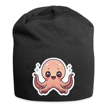 Octopus Lover - Jersey Beanie - black - Front