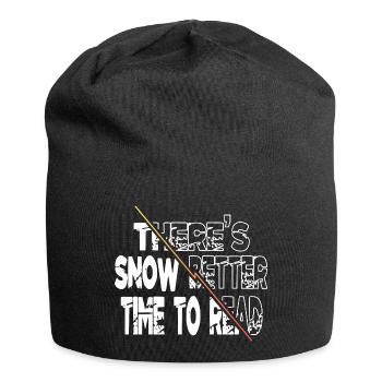 J’aime les livres anniversaire cadeau idée Art Animal amour - Bonnet en jersey - noir - Devant