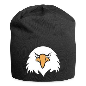 Eagle Bird - Jersey Beanie - black - Front