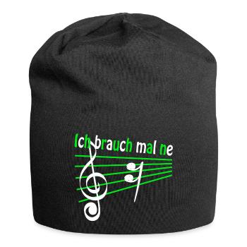"Ich brauch mal ne Pause" Musik Musiker Instrument - Jersey-Beanie - Schwarz - Vorne