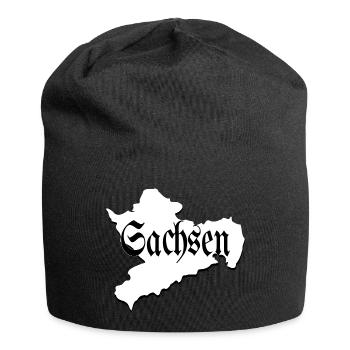 Saxony black and white - Jersey Beanie - black - Front