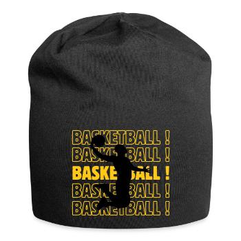 Basketball Basketball Basketball Basketball - Jersey-Beanie - Schwarz - Vorne