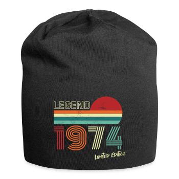 Legend 1974 Birthday Shirt Gift Anniversary - Jersey Beanie - black - Front