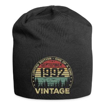 Septembre 1992 Vintage Cadeau D'anniversaire 1992 - Bonnet en jersey - noir - Devant
