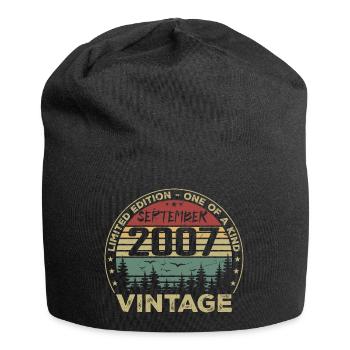 September 2007 Vintage Birthday Gift 2007 - Jersey Beanie - black - Front