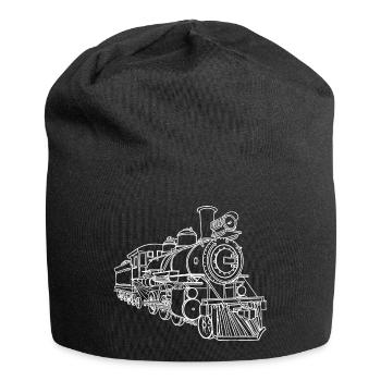 Railway Sketch - Jersey Beanie - black - Front