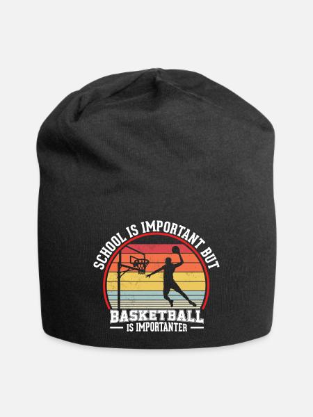 Basket-ball Vintage Slogan Drôle - Bonnet en jersey - noir