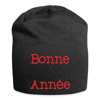 BONNE ANNEE. SAINT SYLVESTRE - Bonnet en jersey - noir - Devant