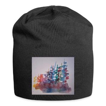 Wald - Jersey-Beanie - Schwarz - Vorne