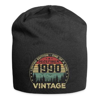 Cadeau D'anniversaire Décembre 1990 Vintage Rétro - Bonnet en jersey - noir - Devant