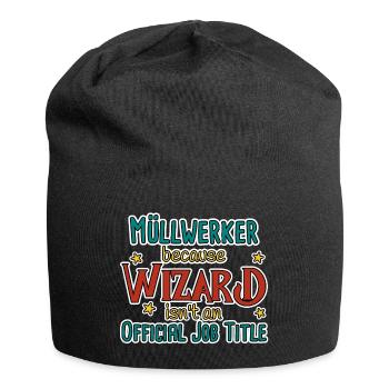 Garbage Collector Wizard - Jersey Beanie - black - Front