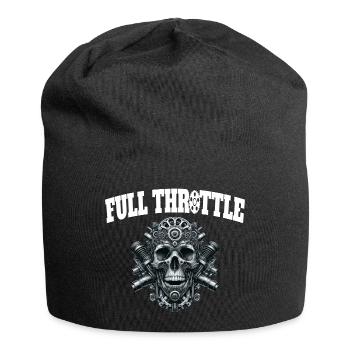 Vollgas - Full Throttle - Jersey-Beanie - Schwarz - Vorne