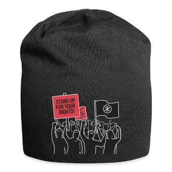 DÉFENDEZ VOS DROITS - Bonnet en jersey - noir - Devant