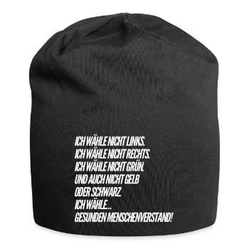 Funny Saying - ELECTIONS - Jersey Beanie - black - Front