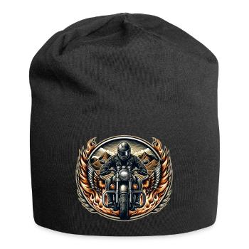 Motorrad Logo - Jersey-Beanie - Schwarz - Vorne