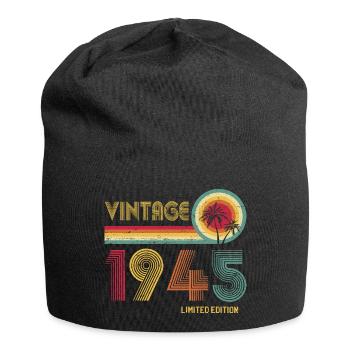 Vintage 1945 Edition Limitée – Rétro Sunset 79ème - Bonnet en jersey - noir - Devant