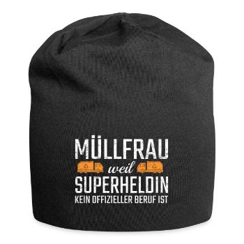 Garbage Woman Superheroine - Jersey Beanie - black - Front