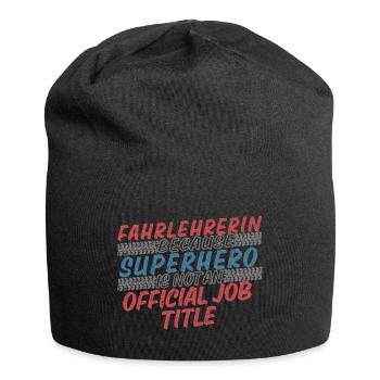 Driving Instructor Superhero Driving School - Jersey Beanie - black - Front