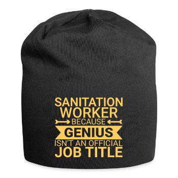 Sanitation worker Genius - Jersey Beanie - black - Front